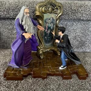 Harry Potter & Dumbledore Mirror of Erised Room Scene Figure Vintage 2000